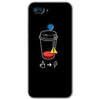 Xiaomi Mi 8 Lite Kılıf HD Desen Baskılı Arka Kapak - Coffee Battery