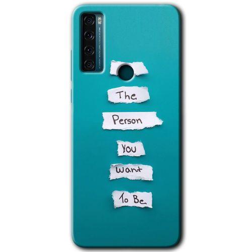 TCL 20 SE Kılıf HD Desen Baskılı Arka Kapak - Want You