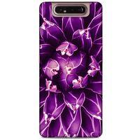 Lopard Samsung Galaxy A80 Uyumlu Kılıf Bahar (12) Koruyucu Silikon Mor