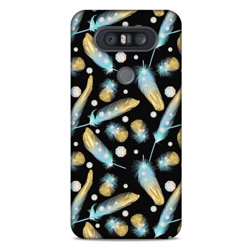LG K41S - K51S Kılıf Desenli Özel Seri Tüyler (26) Tpu Silikon Kılıf