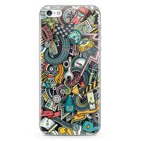 Apple iPhone 5 Kılıf Driver Doodle Arka Kapak Koruma Desenli Full Koruyucu