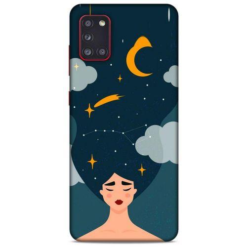 Samsung Galaxy A31 Kılıf Depresyon (26) Tpu Silikon Kılıf Açık Kahverengi