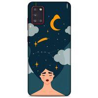 Samsung Galaxy A31 Kılıf Depresyon (26) Tpu Silikon Kılıf Açık Kahverengi