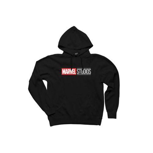 Studios Logo 2 Siyah Kapşonlu Sweatshirt Hoodie