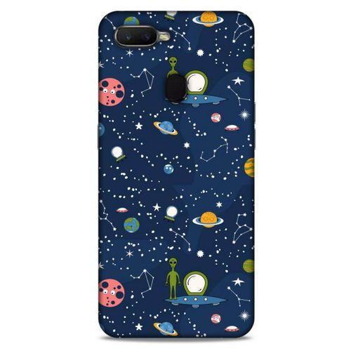 Oppo Ax7 Uyumlu Kılıf Mavi Delisi (25) Antişok Kapak Space