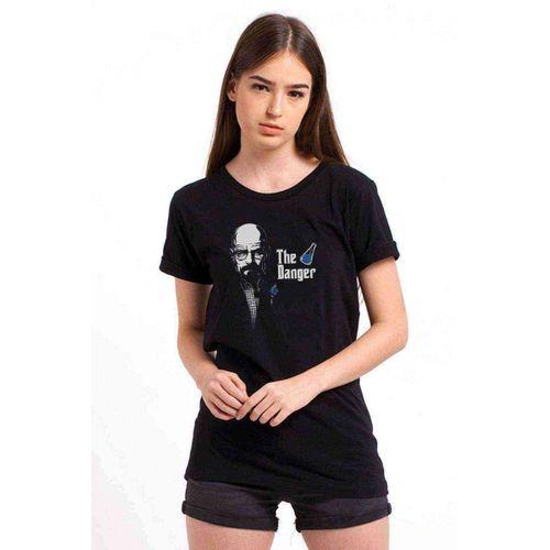 Breaking Bad The Blue Danger Baskılı Siyah Kadın Tshirt
