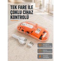 Çift Modlu Kablosuz Bluetooth 5 0 + 2 4ghz Mouse – 3 Cihaz Bağlantılı, Hızlı Geçiş Düğmeli