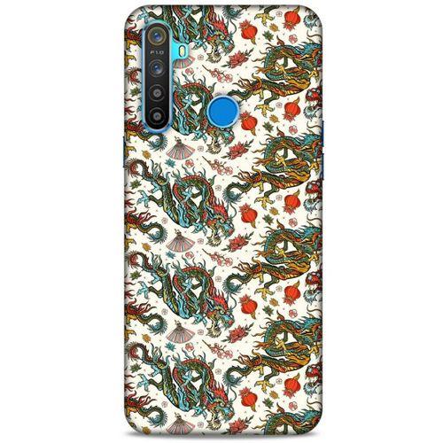 Oppo Realme 5i Kılıf Dragons (20) Koruyucu Kılıf Ejderha Japon