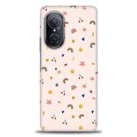 Huawei Nova 9 SE Kılıf HD Baskılı Kılıf - Kiraz ve Gökkuşağı + Tam Ekran Koruyucu