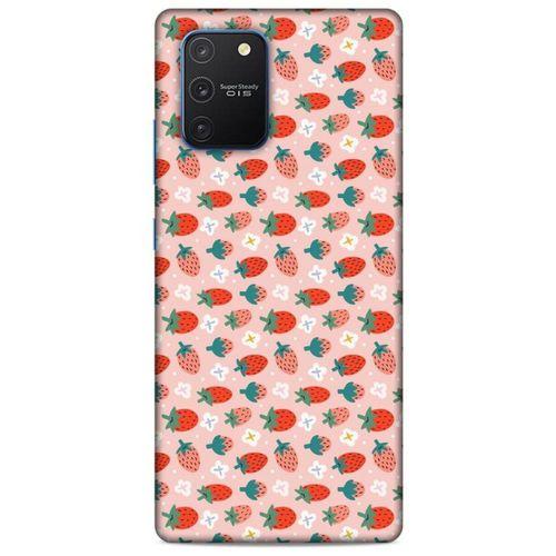 Frutix Çilek 01 Samsung Galaxy S10 Lite Kılıf Desenli Silikon