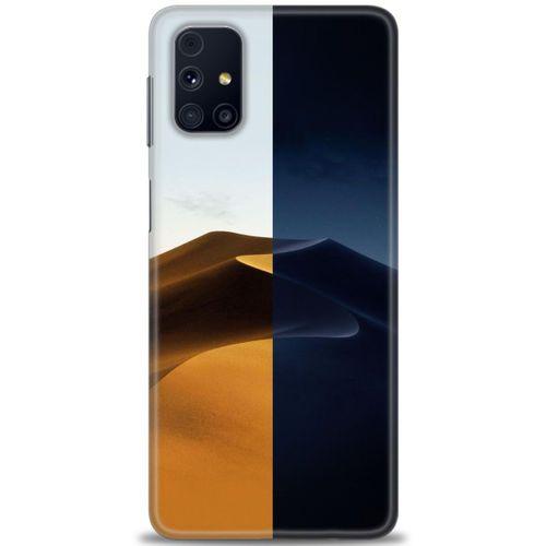 Samsung Galaxy M51 Kılıf HD Baskılı Kılıf - Gece ve Gündüz + Tam Ekran Koruyucu