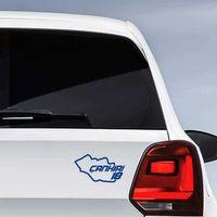 Çankırı İli 18 Plaka Kodu Memleket Yarış Pisti Sticker - Oto Araba Etiket, Aksesuar, Tuning Mavi