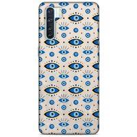 Nazarium (33) Desenli Silikon Kapak Oppo A91 Kılıf