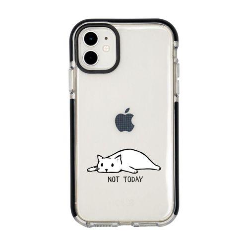iPhone 12 Mini Not Today Desenli Candy Bumper Silikonlu Telefon Kılıfı
