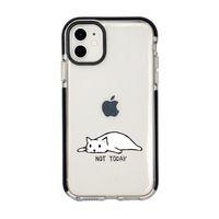 iPhone 12 Mini Not Today Desenli Candy Bumper Silikonlu Telefon Kılıfı