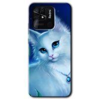 Xiaomi Redmi 10C HD Baskılı Kılıf + 9D Tam Ekran Koruyucu - Cat Glance