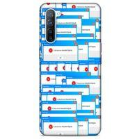 Retro (48) Desen Bumper Kılıf Renkli Oppo Reno 3 Kılıf