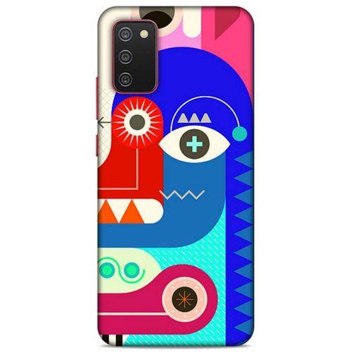 Lopard Samsung Galaxy A02S Uyumlu Kılıf Soyut Sanat (13) Baskılı Silikon Kap