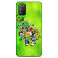 Lopard Xiaomi Poco M3 Uyumlu Kılıf PiXel (28) Arka Kapak Steve Karakter