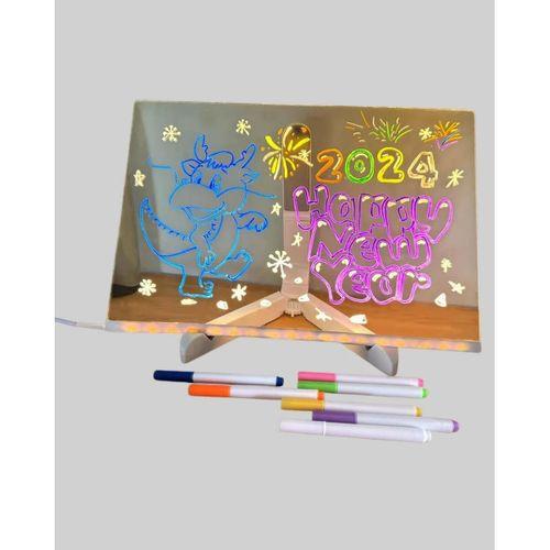 Silinebilir Led Mesaj Tahtası 7 Renkli Kalem Dahil