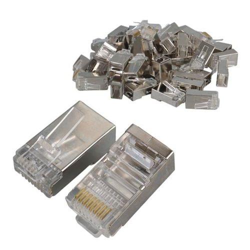 Metal RJ45 Cat5 100 Adet Metal Uç 8p/8c