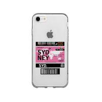 iPhone SE Sydney Desenli Premium Şeffaf Silikon Kılıf