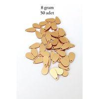 Oya Abiye Bileklik Kolye Pleksi Metalik Plastik Pul Altın Renk 8 gram 50 adet - BNC484