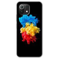 Xiaomi Mi 11 Lite HD Baskılı Kılıf + 9D Tam Ekran Koruyucu - Black 1