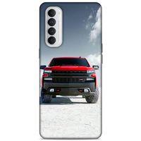 Lopard Oppo Reno 4 Pro Uyumlu Kılıf PickUpX (34) Slim Armor Kılıf Şok Kırmızı