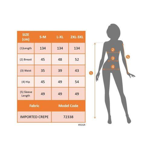 Kadın Uzun Kollu Kruvaze Yakalı Taş Ve Tül Detaylı Uzun Ithal Krep Elbise
