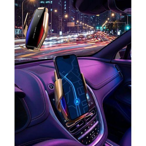 Otomatik Sensörlü Araç Telefon Tutucu Kablosuz Şarj Özellikli 360 Derece Döner