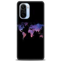 Xiaomi Mi 11i Kılıf HD Baskılı Kılıf - Dünya Haritası + Tam Ekran Koruyucu
