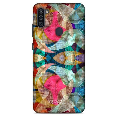 Samsung Galaxy M11 Kılıf Pastel Renkler (10) Full Koruma Kılıfı Fuşya Yeşil