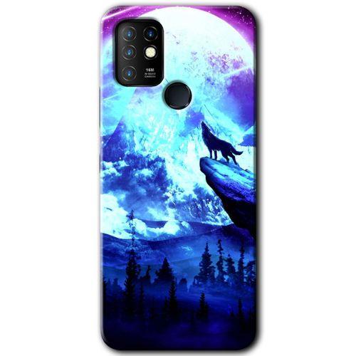 İnfinix Hot 10 Kılıf HD Desen Baskılı Arka Kapak - Mega Kurt