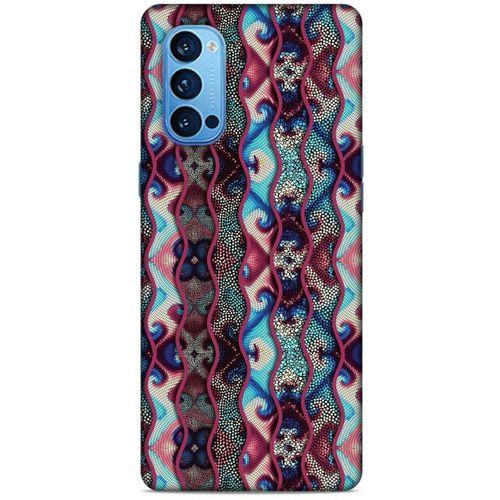 Oppo Reno 4 Pro Kılıf Baskılı Özel Seri Taşlı (40) Fit Silikon Kılıf