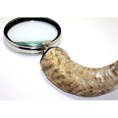 Pirinç Boynuz Saplı Büyüteç