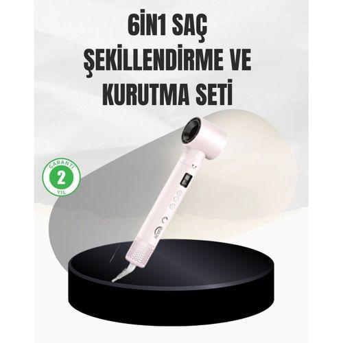 6 Başlıklı Hızlı Kurutma Ve Bukle Şekillendirme Seti