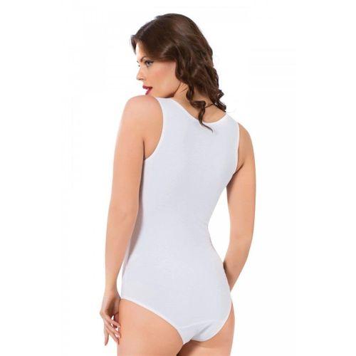 Bayan Kalın Askılı Body Beyaz