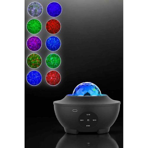 Projektör Yıldız Gece Lambası Disko Topu Bluetooth Bağlantılı Taşınabilir Şarjlı