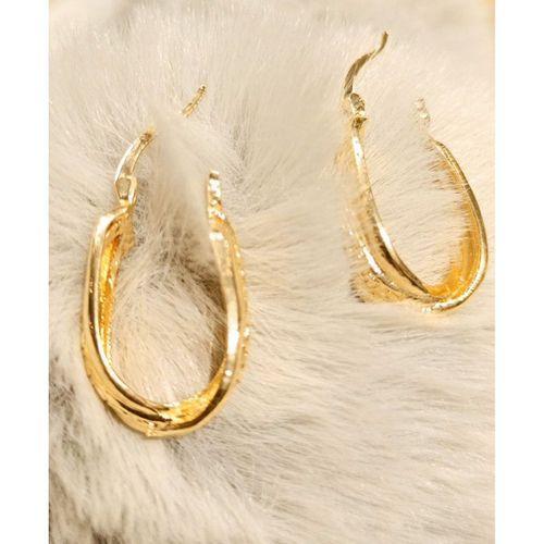 Monalisa Home Gold Gösterişli Klips Küpe