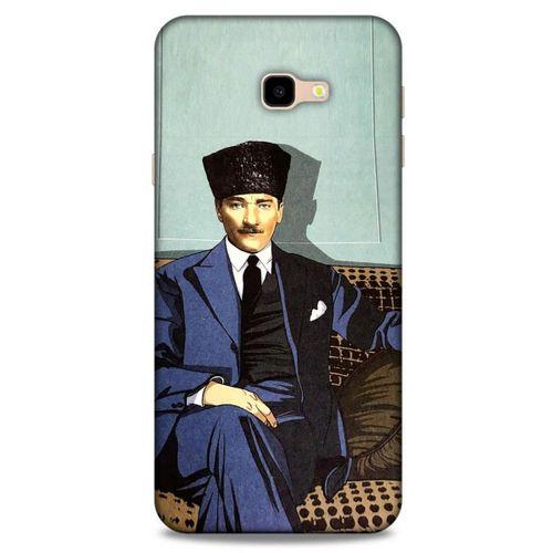 Samsung Galaxy J4 Plus Kılıf Atatürk (48) Bumper Kılıf Yeşil Duvar