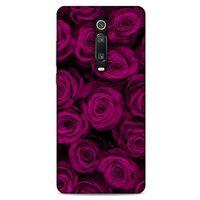 Xiaomi Mi 9T Uyumlu Kılıf Mor Delisi (33) Hybrid Kılıf Güller