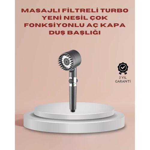 Filtreli Masaj Özellikli Duş Başlığı Aç Kapa Tuşlu