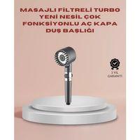 Filtreli Masaj Özellikli Duş Başlığı Aç Kapa Tuşlu