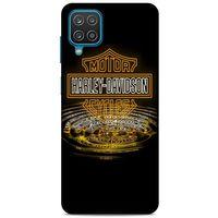 Samsung Galaxy A12 Uyumlu Kılıf Motorsiklet (35) Fit Design Kılıf Harley Davidson