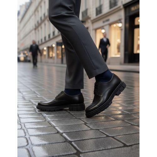 BA0237 Bağcıklı Klasik Yüksek Taban Casual Erkek Ayakkabı