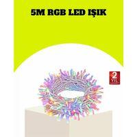 Enerji Tasarruflu Şeffaf Kablo 5 M 50 Led Dekor Işık