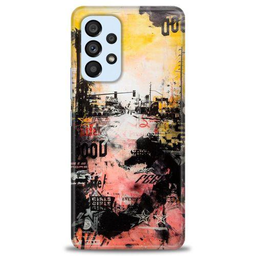 Samsung Galaxy A73 5G Kılıf HD Baskılı Kılıf - Karışık Baskı + Tam Ekran Koruyucu