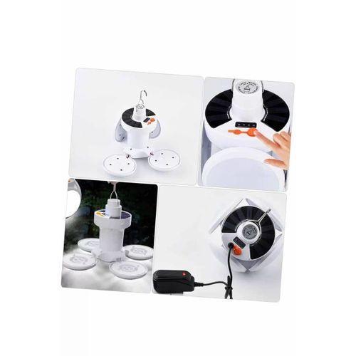 Kamp Lambası Işıldak Beyaz Işık Güneş Enerjili Solar Aydınlatma 5 Kanatlı Katlanabilir