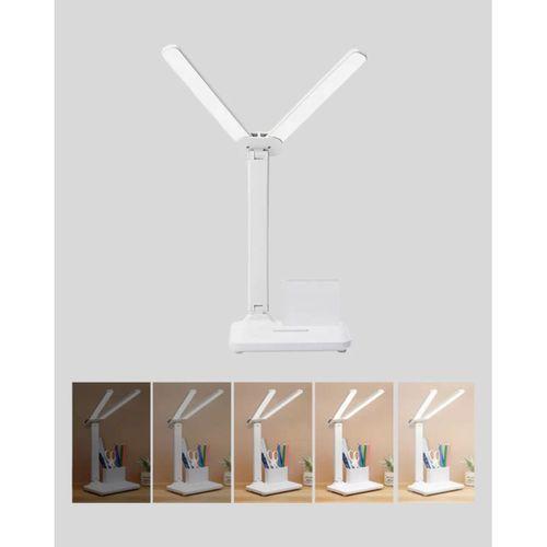 Kısılabilir Led Masa Lambası – Kalemlik Ve Telefon Standlı, Göz Yormayan Işık